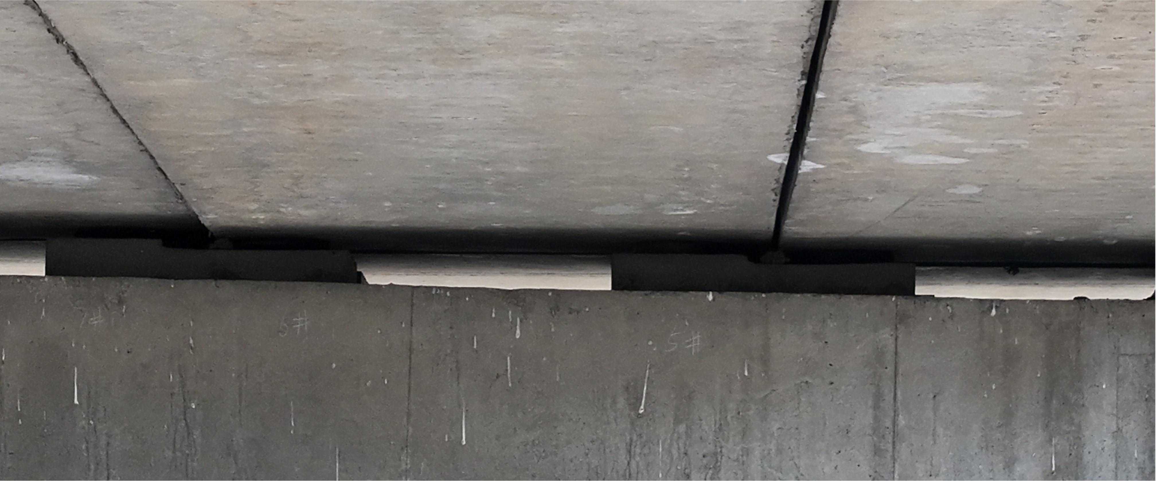 Spatial relationship between a bearing, the girder underside and pier cap